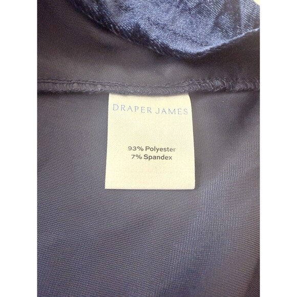 NEW Draper James Blue  Velvet Wrap Dress Size 2XL Long Sleeve W/Pockets - Picture 16 of 16
